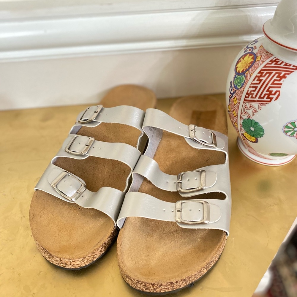 Maurices triple Buckle Strap Slide Sandals